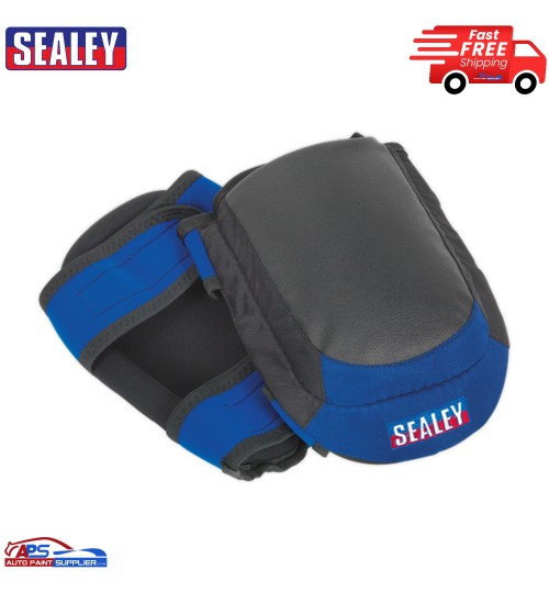Sealey Heavy Duty Double Gel Knee Pads SSP63 Pair Twin hook-and-loop straps
